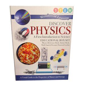 Educational Box‎ Set Kids STEM Learning Kit Reference Book Stickers Wall Chart